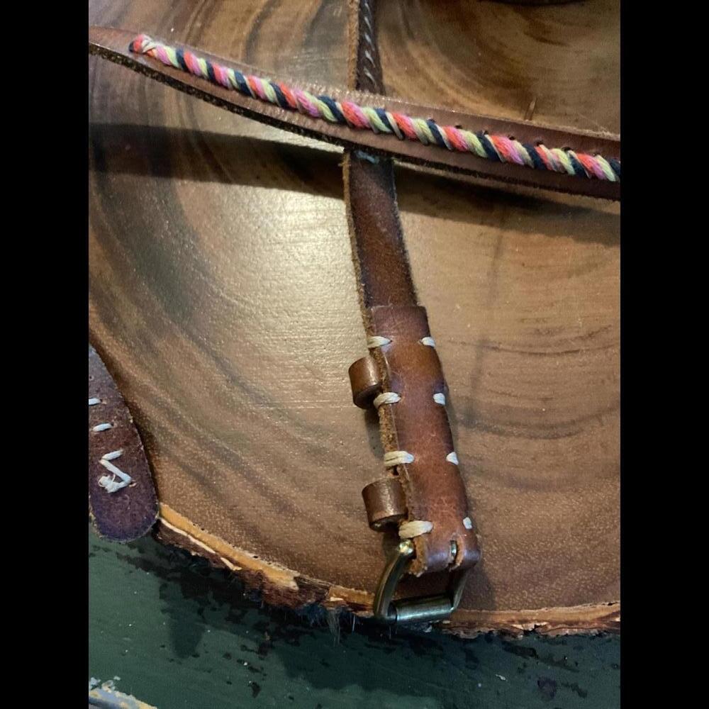 Stylish Braided Leather and Fabric Belt for Everyday Wear - Picture 4 of 5